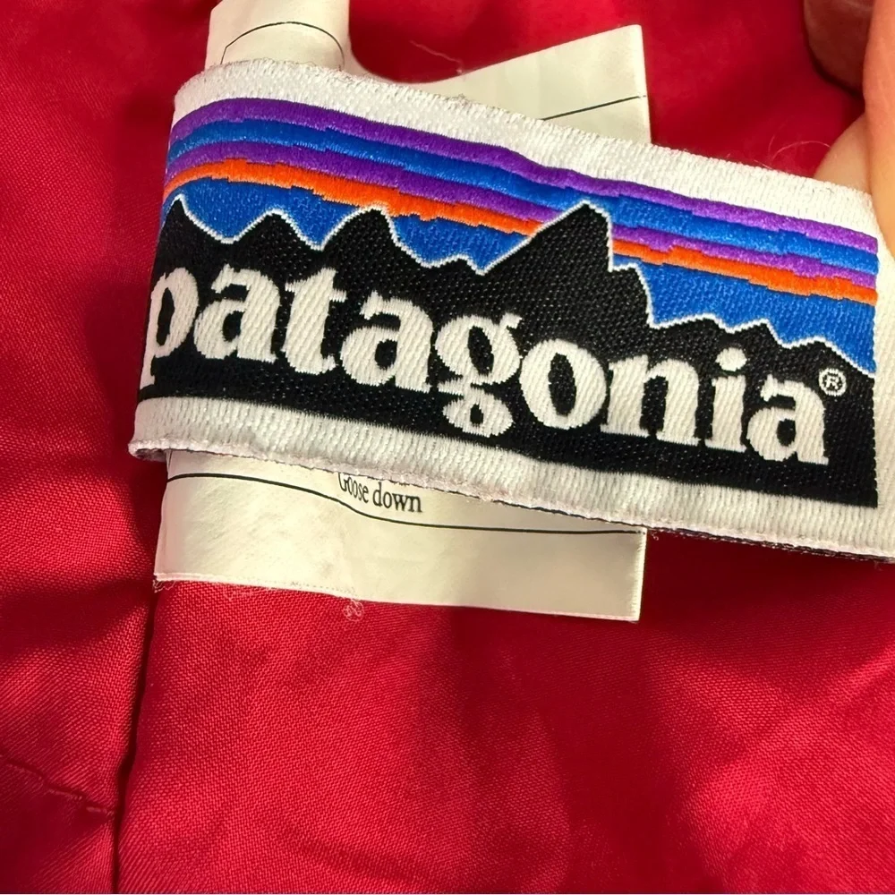 Patagonia Insulated Down Puffer Jacket Full Zip Girls Size XL Hot Pink Outerwear
